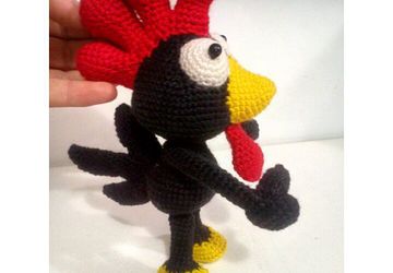 Петушок амигуруми