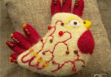 Брошь Петушок