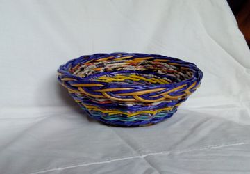 Конфетница плетеная "Цветное настроение", №4