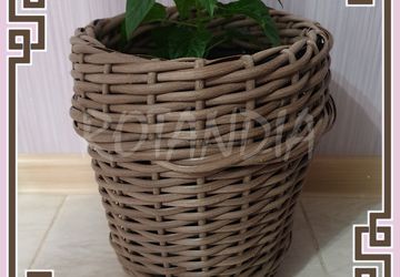 Кашпо из ротанга