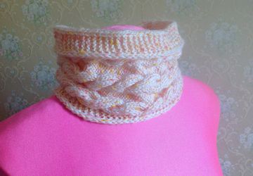 Снуд-шарф для юной красавицы