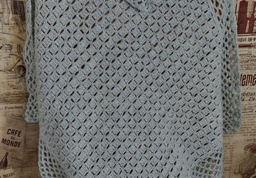 Бледно голубой плед