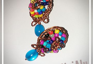 Серьги "Глаз хамелеона"