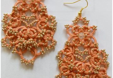 Кружевные серьги