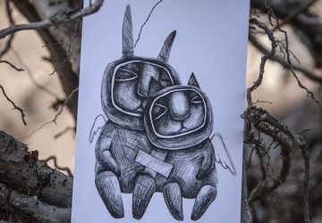 Открытка Space Freaks. Ангелы.