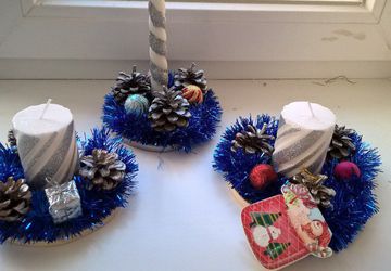 Новогодний подсвечник