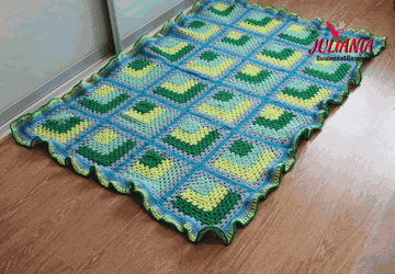 Вязаный плед, одеяло, коврик
