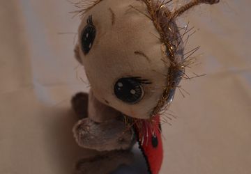 текстильная игрушка- Божья коровка.