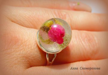 Кольцо "Милая розочка"