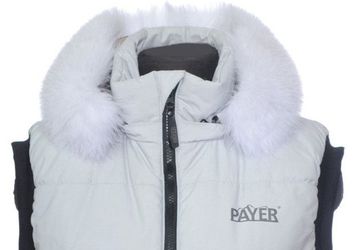 Опушка из меха отбеленного белого песца