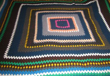 Плед ручной работы