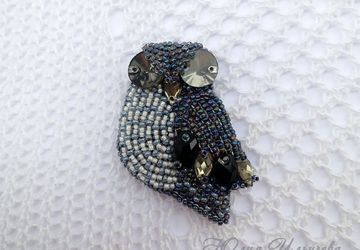 Брошь "Сова"