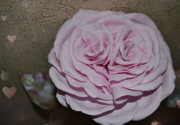 Роза из фоамирана"Валентинка"