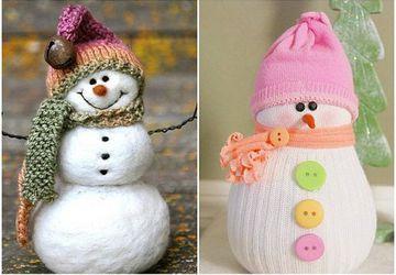 Cнеговик своими руками