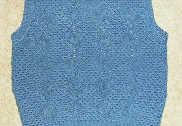 женский жилет крючком