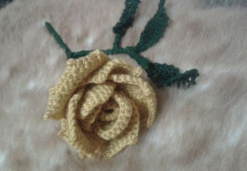 Золотая роза (вязание)