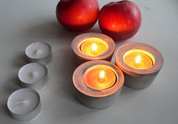 бетонный подсвечник№2