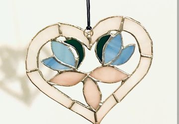 Витражная подвеска Сердце