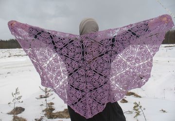 шаль "Воин вереска"