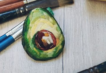 Брошь Авокадо