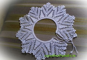 Вязаный воротничок