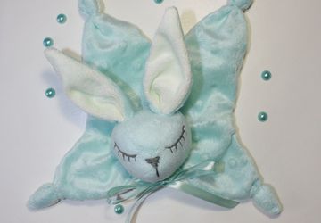 Зайка комфортер Милана Мята