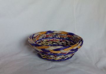 Конфетница плетеная "Цветное настроение", №7