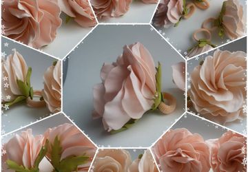 Резинка для волос "Нежная эустома "