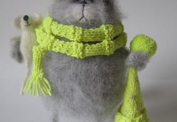 Котик с мышкой