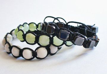 Браслеты шамбала с натуральными камнями