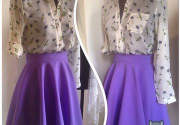 Мини юбка солнце