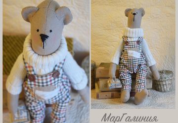 Мишка Тильда ручной работы