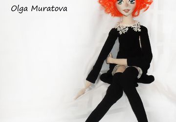 Текстильна будуарная кукла