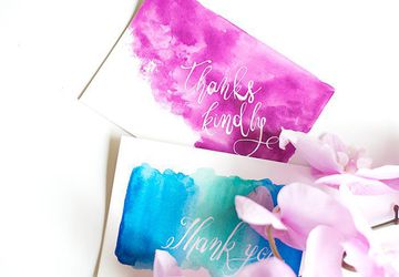 Акварельные открытки-благодарности