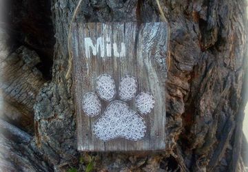 Работа выполнена в стиле стринг-арт