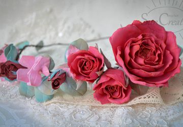 Цветочный веночек..Игра красок.