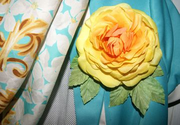 Брошь Роза солнце