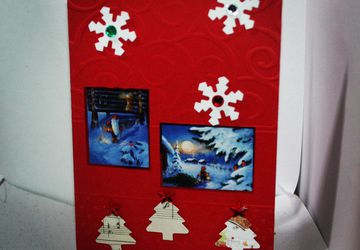 новогодняя рождественская открытка  идея и все