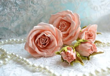 Шпильки для волос..Нежность розы.