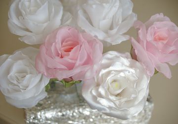 розы из ткани