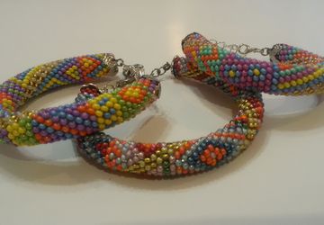 Браслет "Бисерный пэчворк"