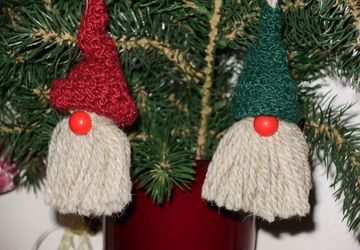 новогодние игрушки из ниток