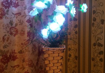 Светодиодный светильник " Белые розы".