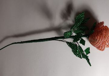 Роза из бисера