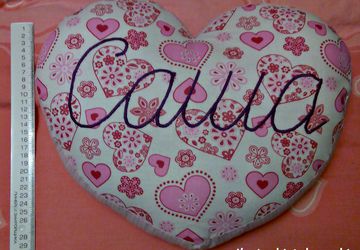 Авторская подушка сердце