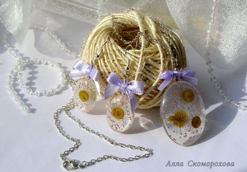 Комплект "Бантики-цветочки"