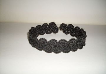 чокер широкий black