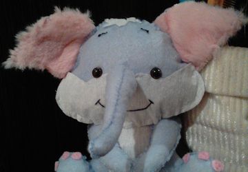 Слон из фетра