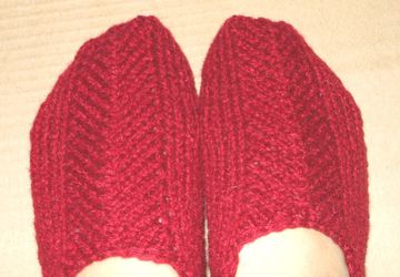 Теплые тапочки-носочки