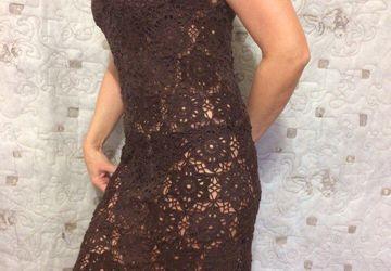 Ажурное платье ручной работы